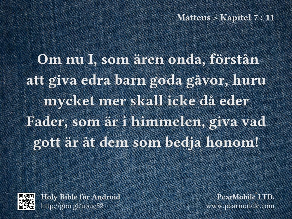 Matteus, Kapitel 7:11